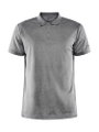 Craft Sport-Polo Core Unify (funktionelles Recyclingpolyester) dunkelgrau meliert Herren